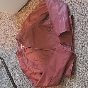 Women's faux leather jacket